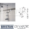 Bristan Osborne Shower Rigid Riser Diverter Valve Spare Parts